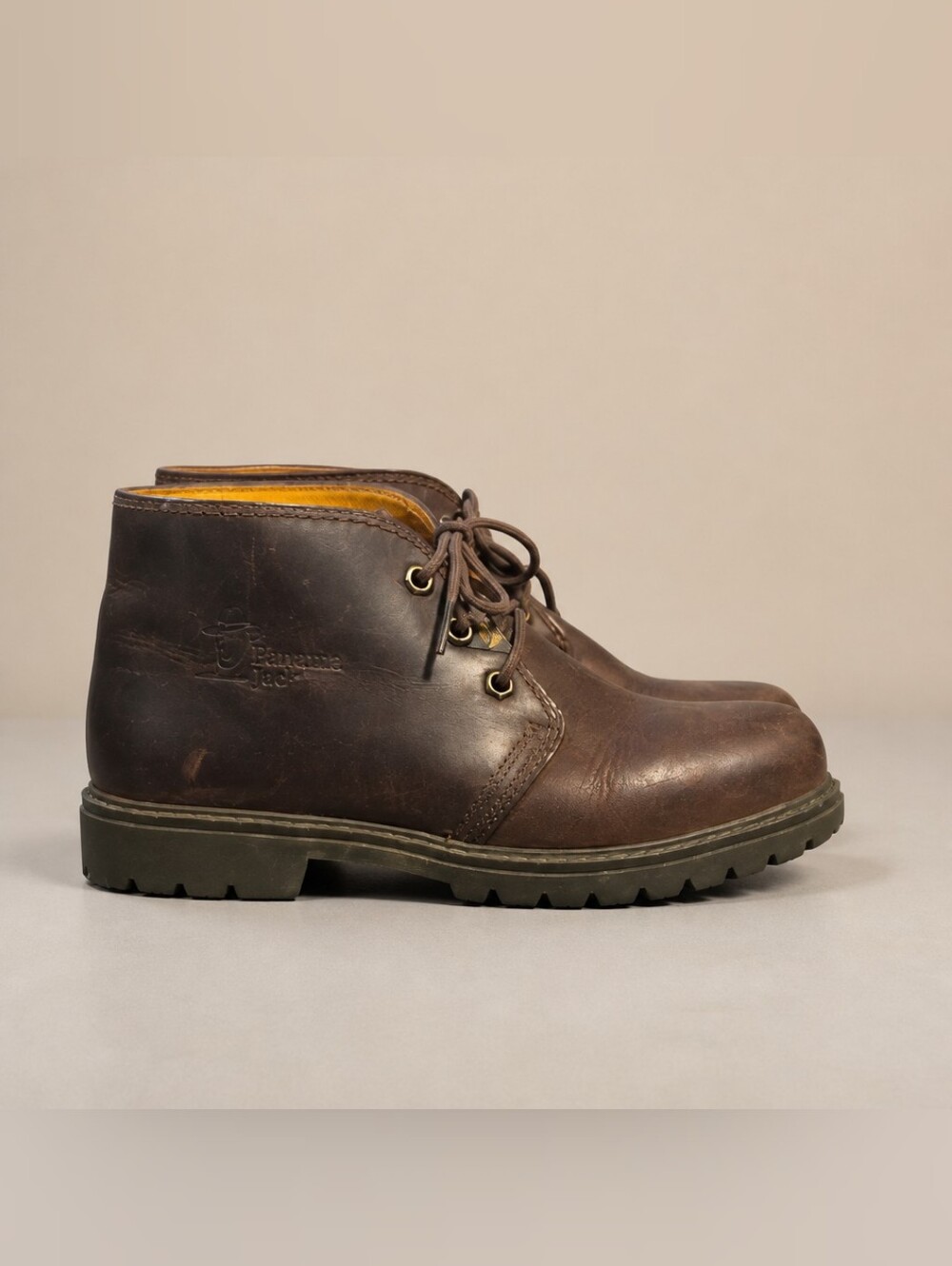 Vintage Havana Joe/Panama Jack Unisex Brown Leather Chukka Boots Spain EUR 39